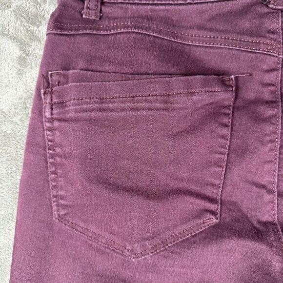 Democracy Jeans Womens 6 Purple Skinny Mid Rise Stretch Ab Technology - Picture 7 of 12